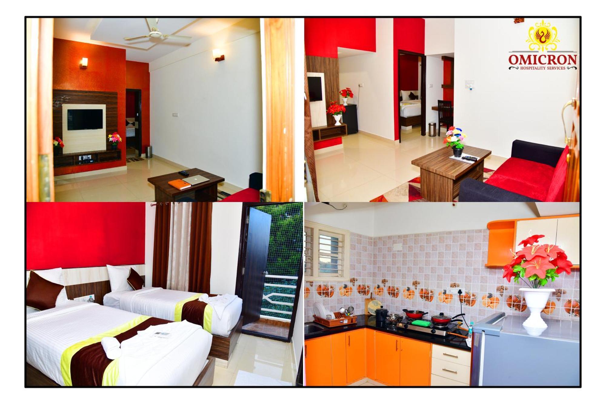 Hotel Omicron 1 Bhk Studio Room Bangalore Exterior photo